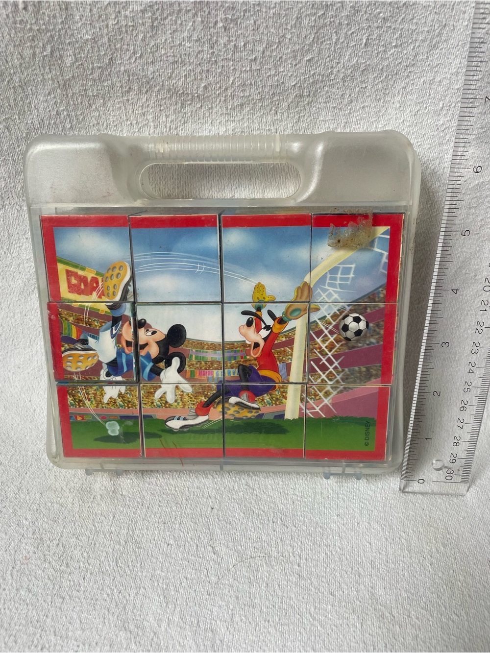 Disney Mickey And Friends Sports 6 Block Puzzles With Carrying Case